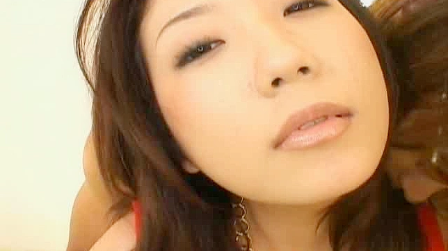 Lusty Hatsumi Kudo gets a big Asian cumshot on her snatch