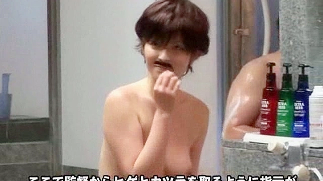 Charming and lovely asian teen with small tits is taking shower
