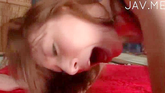 Roughly Sliding Her Underwear Aside, He Penetrates with His Huge Cock