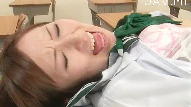 Schoolgirl sucks and fucks a classmate