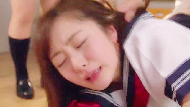 Japanese schoolgirl gets gangbanged by the bullies in a taboo uncensored vid