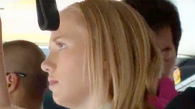 Grope on the Go - American Blonde Schoolgirl Wild Ride with Asians Men