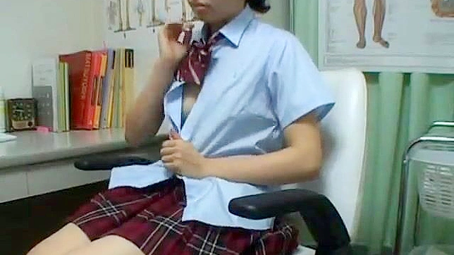 Humiliated by Creepy Doctor Annual Exam, Cute Student girl gets Revenge in Asians Porn Video