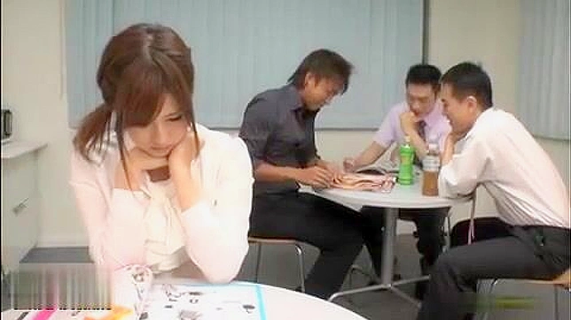 Cute Nippon Student Gets Wild in School Canteen with Naughty Classmates