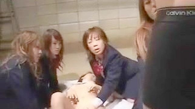 Reverse Gangbang with Young Asian Beauties