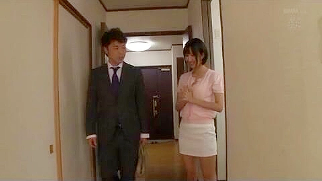 Brother-in-Law Reckless Desires Leave Home Alone Wife Riku Minato Begging for Mercy