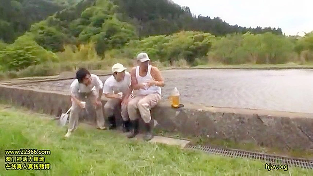 MILF in Japan Gets into Trouble with Horny Workers