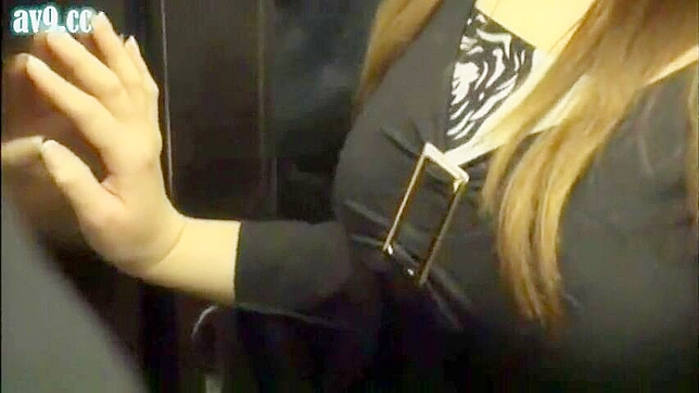 Asian Busty Beauty Cry for Help in Train Goes Unnoticed by Passengers