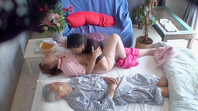 Son Secret Desire fulfilled by Mature Nurse during father sleep
