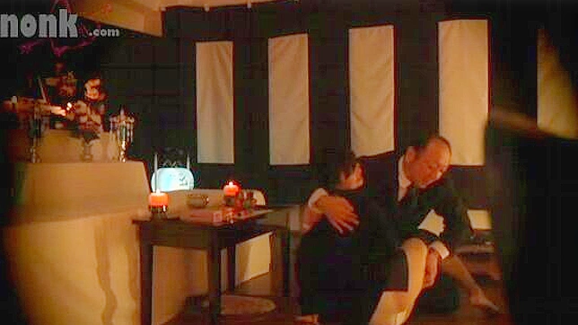 Craving Revenge - Blackmailed Widow Secret Sex in front of her husband coffin.
