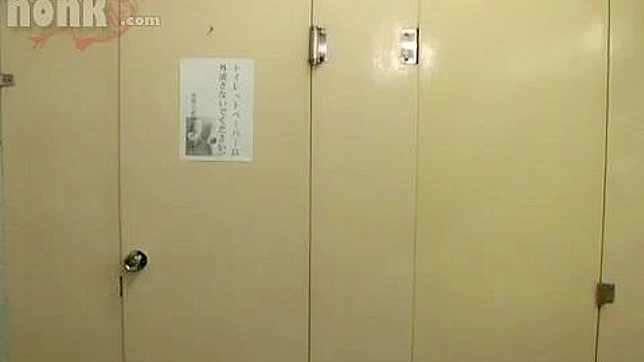 Innocent Japan Office Lady Wild Sex Romp in Company Bathroom