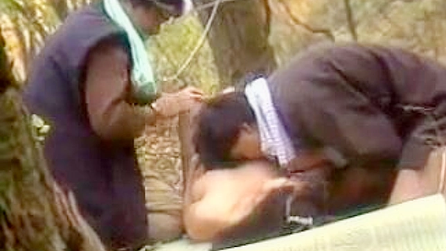 Wild Asian Sex in Nature with Two Men