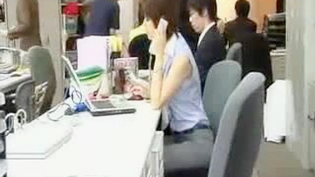 Naughty Nudes in the Asians Office
