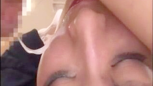 Mouthful of Cum & Double Dildo Sucking in Japan Porn