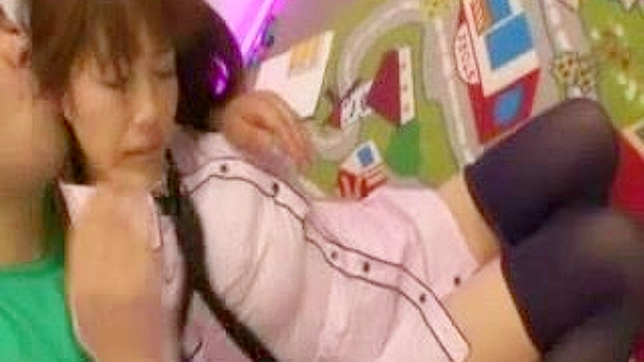 Japanese Schoolgirl in Tight Panties Gets Nailed