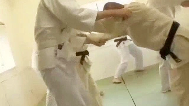 Japanese Hairy Female Judo Teacher's Threesome Group Sex