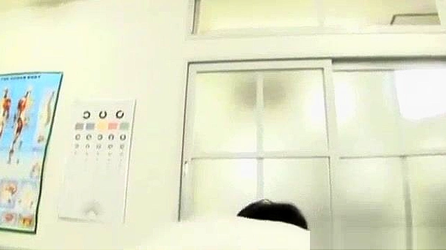 Japanese Nurse's Rear Fuck & Creampie with Blowjob