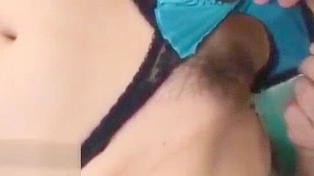 Japanese Office Fetish - Masturbating Secretary with Big Tits and Hairy Pussy