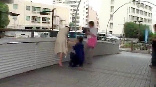 Naughty Asian Teases with Public Nudity and Jacket Fetish!