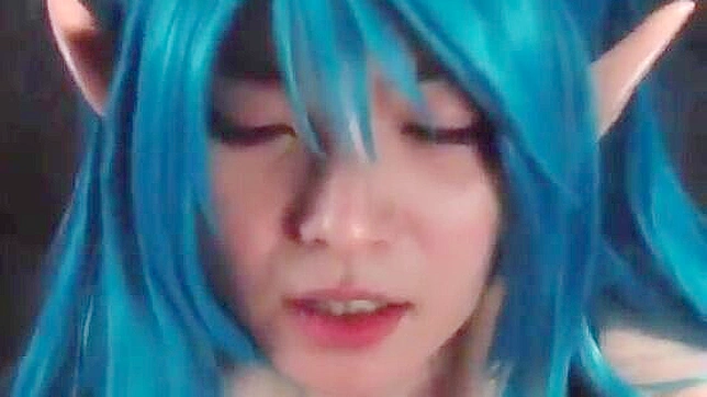 Japanese Elf Riding and Fucking  Hardcore XXX Stimulation