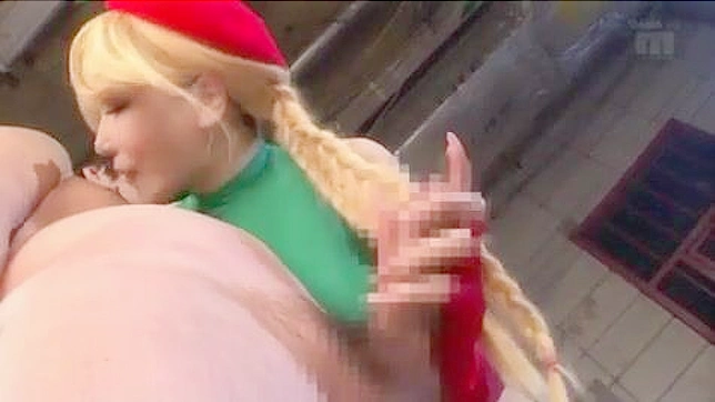 Japanese Cosplay Hottie Sucking and Fucking  with Titty Fucking  Animation