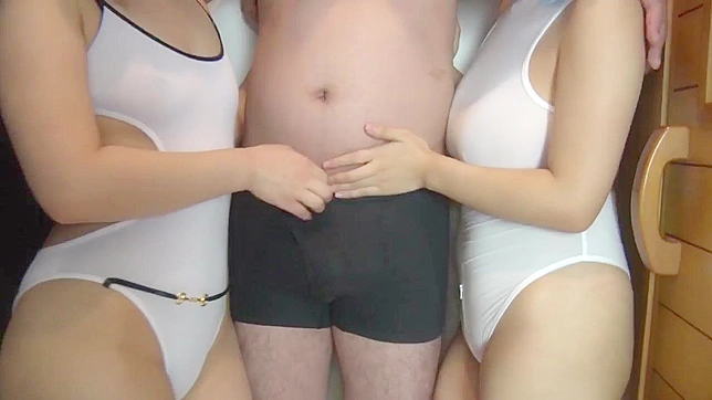 Two Japanese cute cosplay teen is ready for some dick