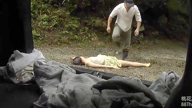 Jav Porn ~ Deep in the Mountains, Pinned and Used in Open Air!