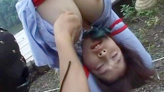 Japanese BDSM Porn Star Kasumi Uehara in Outdoor JAV Sex Scene
