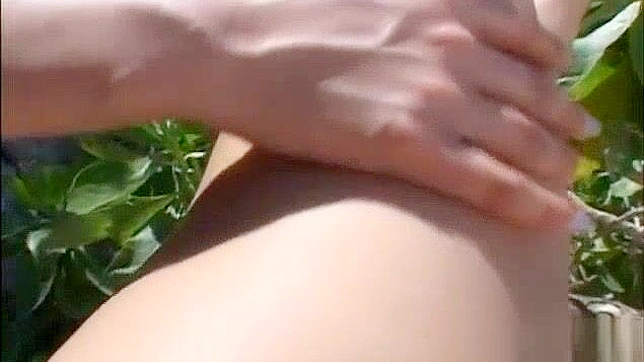 Jav Idol Yua Aida's Naked Trampoline Show with Perky Titties
