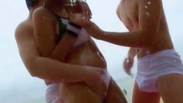 Japanese Pornstars Rui Hazuki, Mai Takakura, Rin Momoi in Best Beach, Outdoor JAV Scene