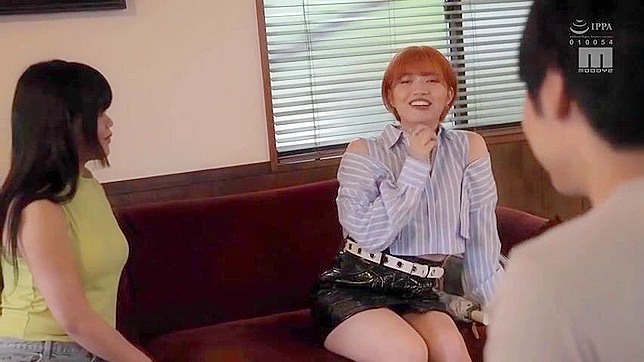 Humiliating - Asian Slave in Lingerie Dominates Stranger to Cum