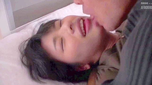 Older Japanese Man Pounds Busty Babe, Faceshots Her with Cum