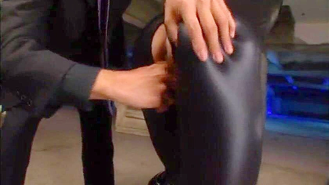 Shiny Catsuit Babe Submits, Gets Fucked Hard by Lustful Man