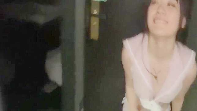 Hardcore plumb session with a innocent-looking JAV girl, 3rd round - super horny!