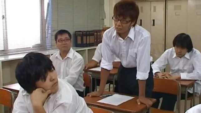 Moe Kimishima Japanese beauty gangbang school sex 5