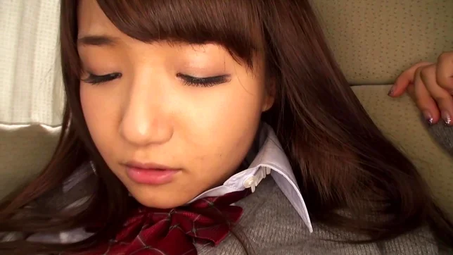 Schoolgirl Moe Izumi gets fucked on the back seat