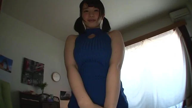 Nana Okamota slides a stiff dildo n her cunt 4
