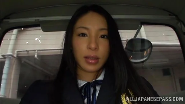 Car sex with nice sexy teen Kanon Takikawa
