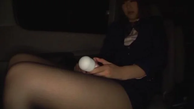 Japanese stewardess opens legs for a big cock 4